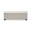 Roanoke Storage Bench in Beige