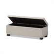Roanoke Storage Bench in Beige