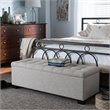 Roanoke Storage Bench in Beige