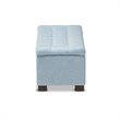 Roanoke Storage Bench in Light Blue