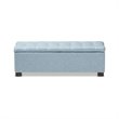 Roanoke Storage Bench in Light Blue