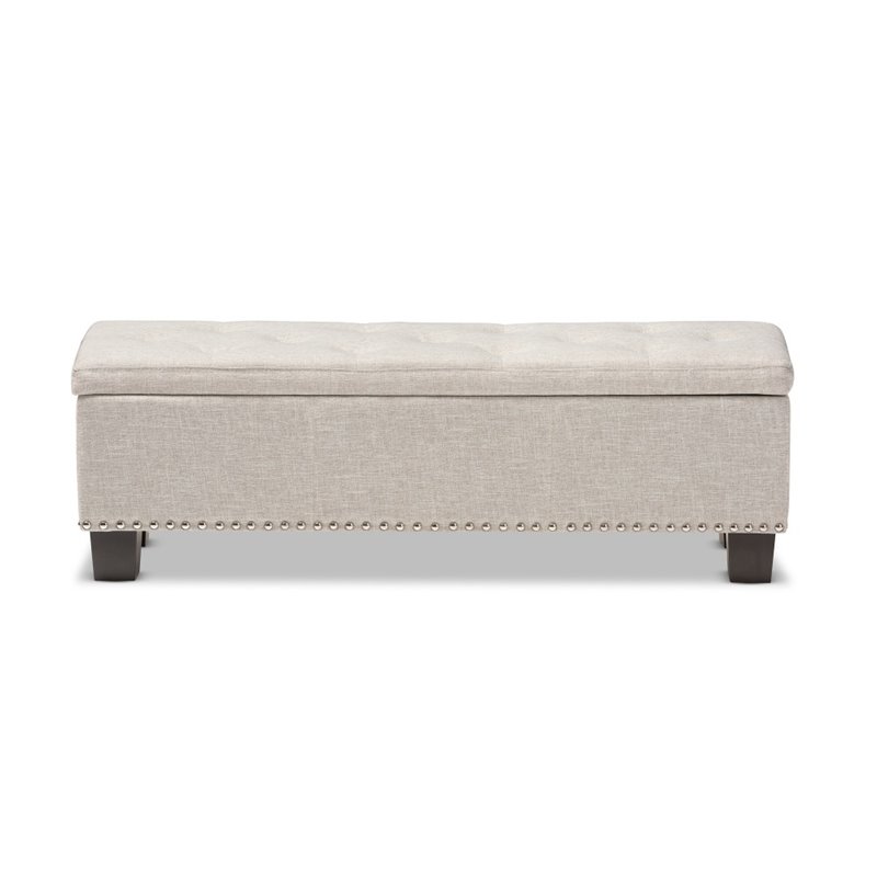 Hannah Storage Bench in Beige