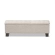 Hannah Storage Bench in Beige