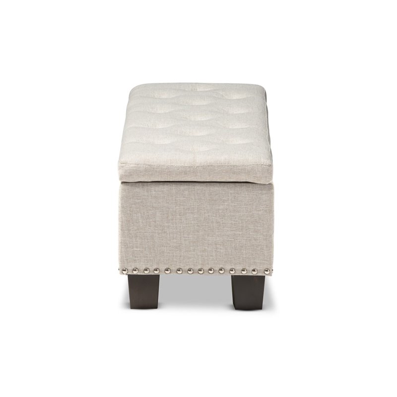 Hannah Storage Bench in Beige