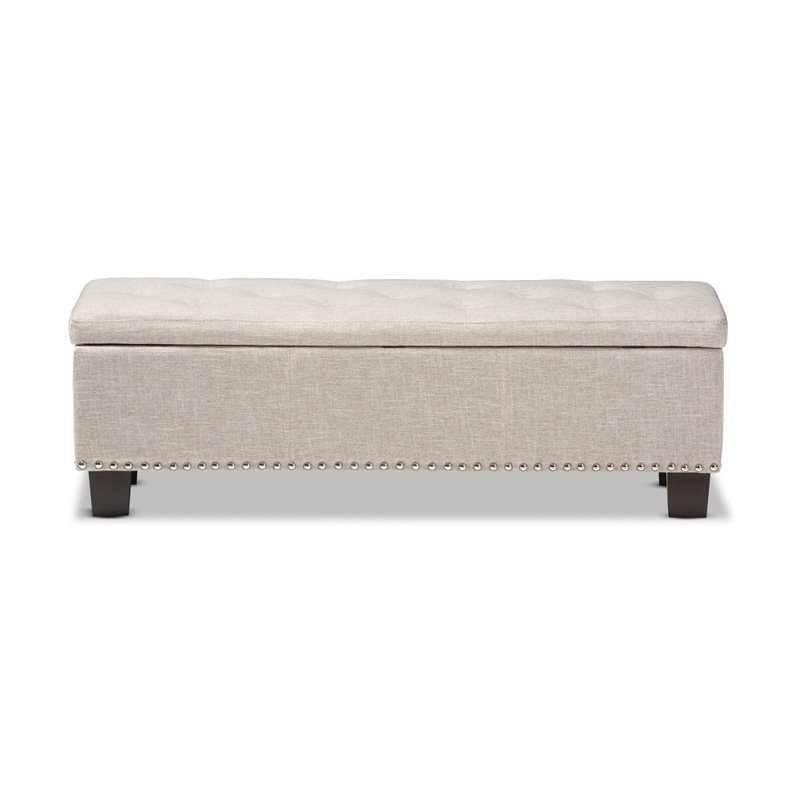 Hannah Storage Bench in Beige