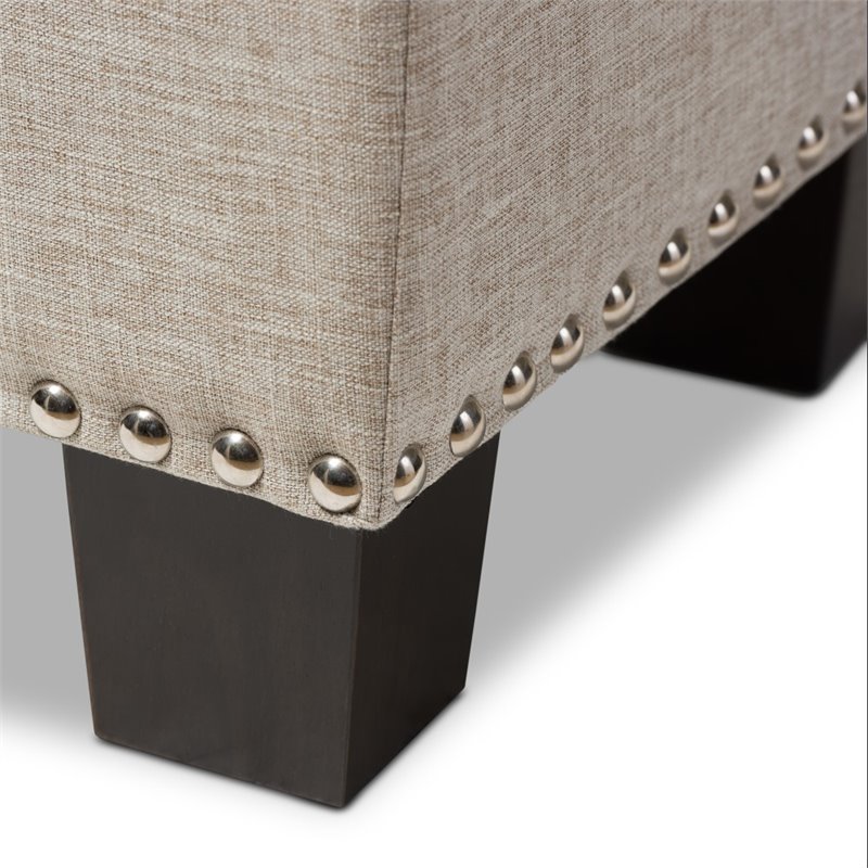 Hannah Storage Bench in Beige