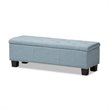 Hannah Storage Bench in Light Blue