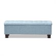 Hannah Storage Bench in Light Blue