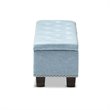 Hannah Storage Bench in Light Blue