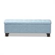 Hannah Storage Bench in Light Blue