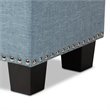 Hannah Storage Bench in Light Blue