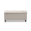 Kaylee Storage Bench in Beige