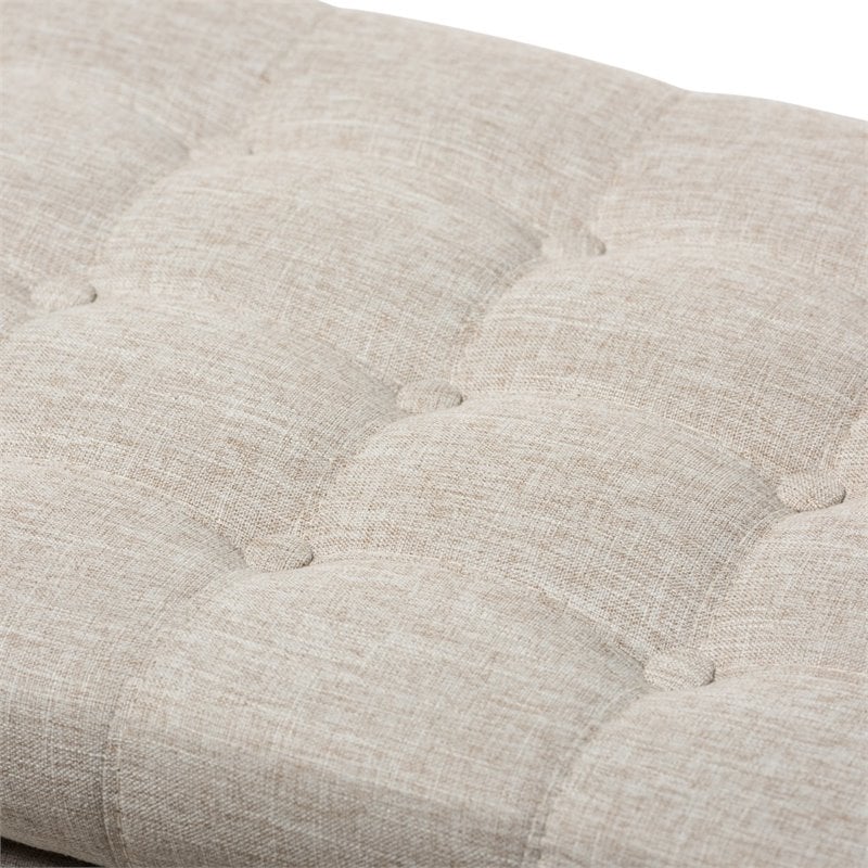 Kaylee Storage Bench in Beige
