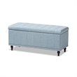 Kaylee Storage Bench in Light Blue