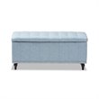 Kaylee Storage Bench in Light Blue