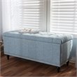 Kaylee Storage Bench in Light Blue