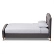 Hannah Queen Platform Bed in Gray