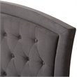 Hannah Queen Platform Bed in Gray