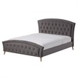 Hannah Queen Platform Bed in Gray