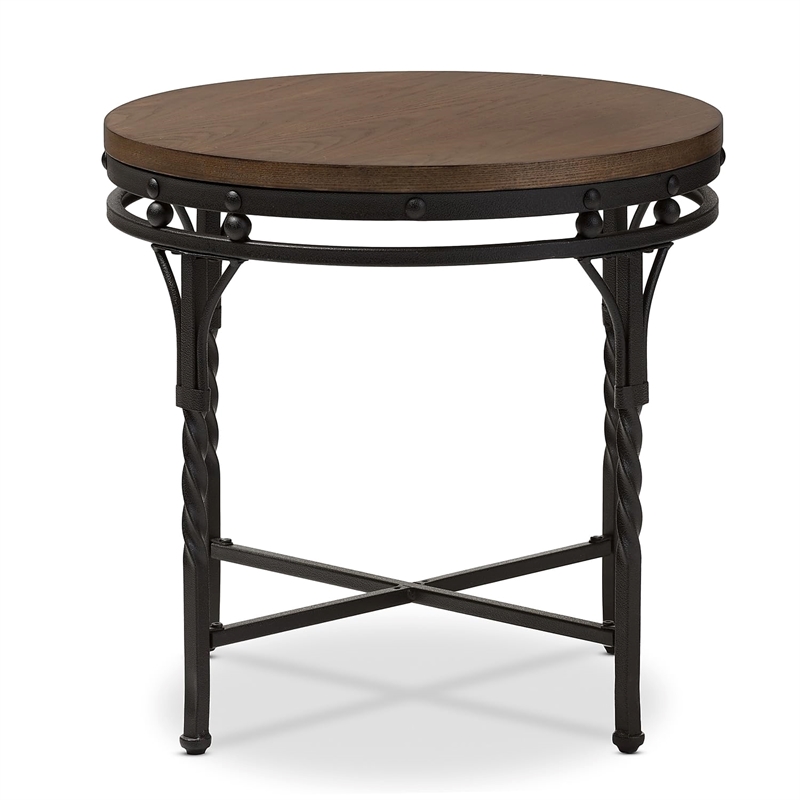 Austin End Table in Antique Bronze