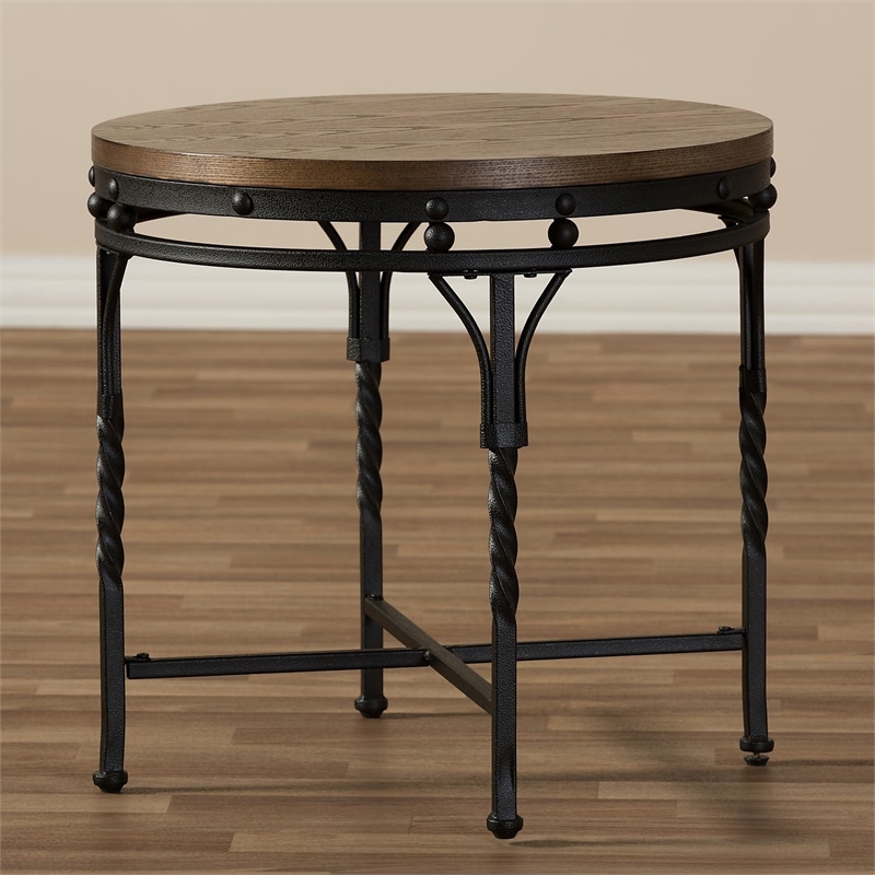 Austin End Table in Antique Bronze