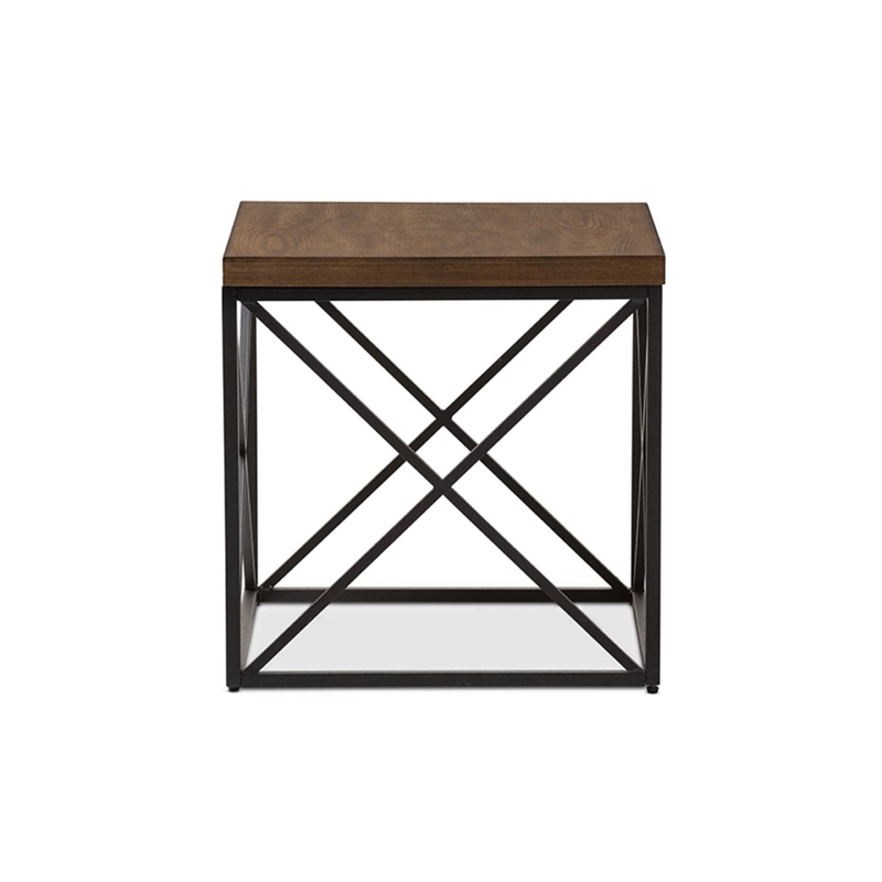 Holden End Table in Antique Bronze