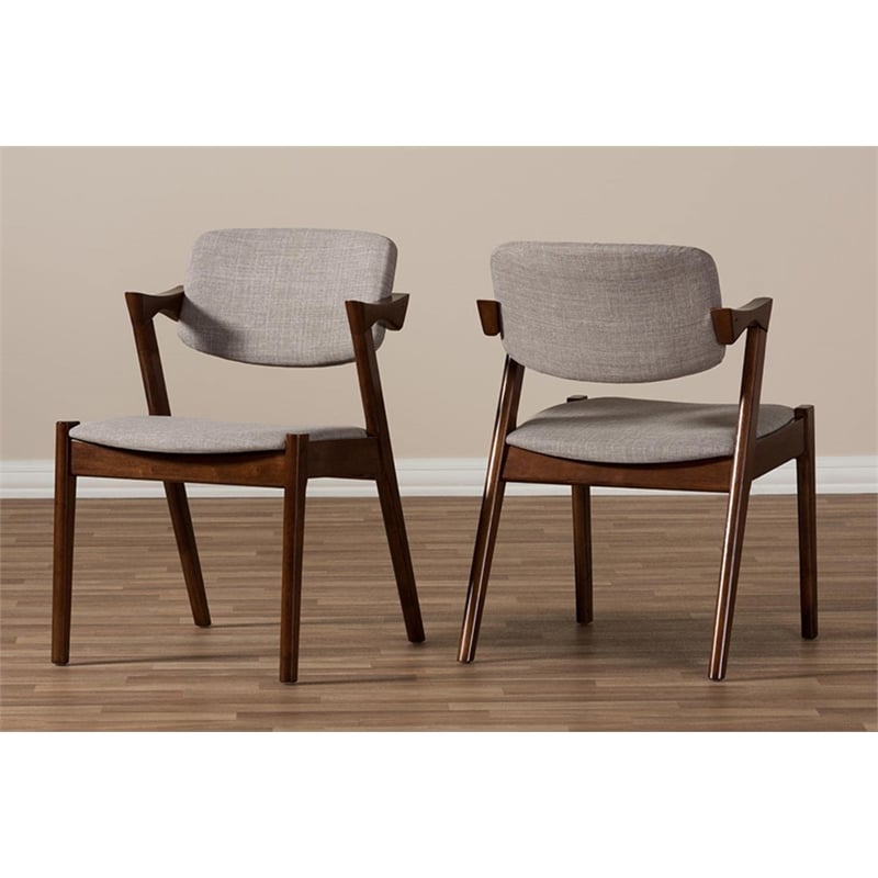 Elegant Dining Chair in Gray (Set of 2)