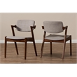 Elegant Dining Chair in Gray (Set of 2)