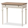 Baxton Studio Marquetterie Provincial Writing Desk in White