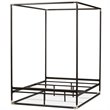 Baxton Studio Eva Queen Metal Canopy Bed in Black