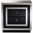 Baxton Studio Cecilia Regency Glamour Style Mirrored 2-Drawer End Table