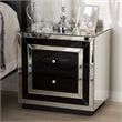 Baxton Studio Cecilia Regency Glamour Style Mirrored 2-Drawer End Table