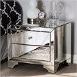 Baxton Studio Farrah Hollywood Regency Glamour Style Mirrored 2-Drawer End Table