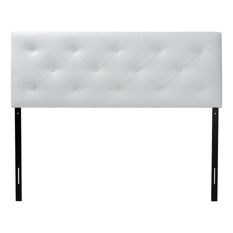 Baxton Studio Baltimore Faux Leather Tufted Full Panel Headboard