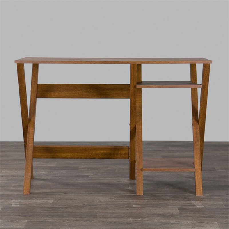Baxton Studio Crossroads Writing Desk in Oak