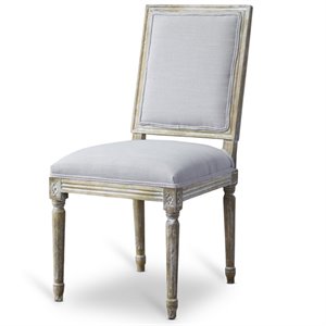 Baxton Studio Clairette Accent Chair in Beige and Light Brown