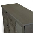 Baxton Studio Pocillo 3 Door Shoe Cabinet in Dark Brown