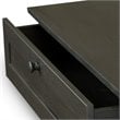 Baxton Studio Pocillo 3 Door Shoe Cabinet in Dark Brown