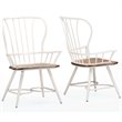 Baxton Studio Longford Windsor Dining Arm Chair in White (Set of 2)