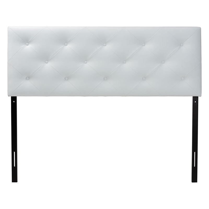 Baxton Studio Baltimore Faux Leather Tufted King Panel Headboard