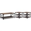 Baxton Studio Greyson 3 Piece Coffee Table Set in Antique Bronze