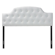 Baxton Studio Morris Faux Leather Tufted Queen Panel Headboard