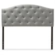 Baxton Studio Myra Tufted Full Panel Headboard in Gray