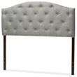 Baxton Studio Myra Tufted Full Panel Headboard in Gray