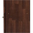 Baxton Studio Fernanda 4 Door Tall Shoe Cabinet in Oak Brown