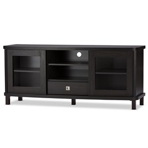 Baxton Studio Walda 59&quot TV Stand in Dark Brown