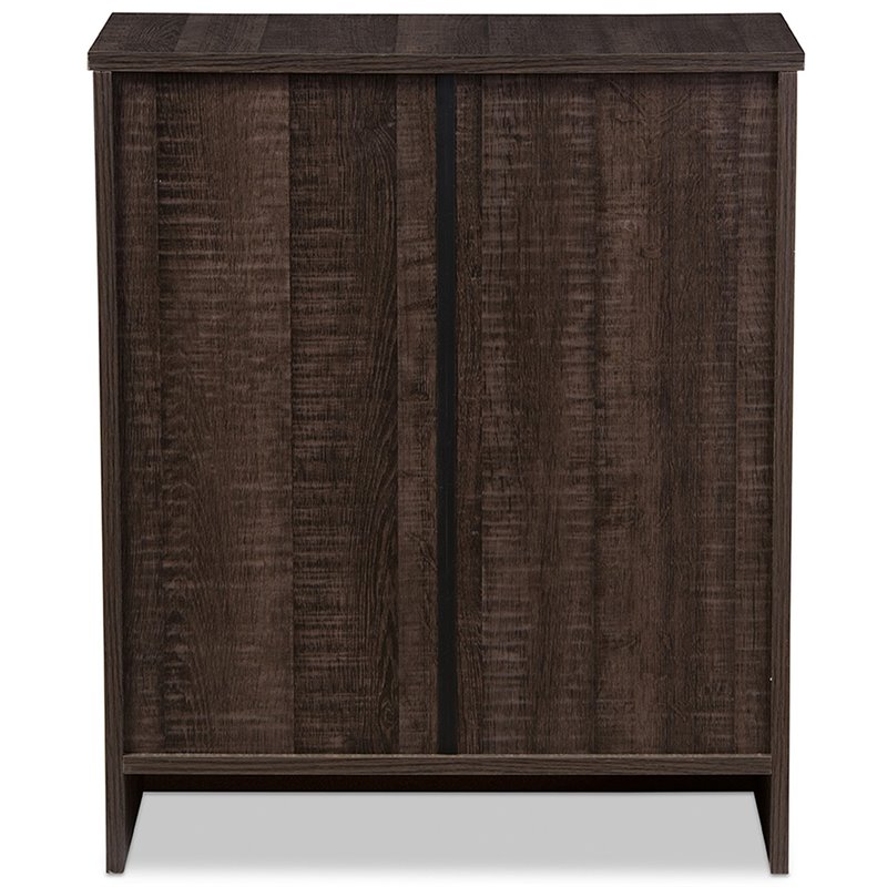 Baxton Studio Decon 3 Drawer Chest in Espresso