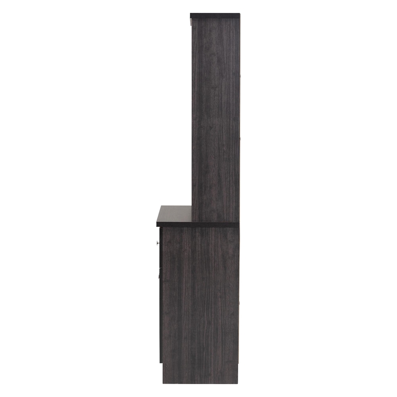 Baxton Studio Agni China Cabinet in Dark Brown