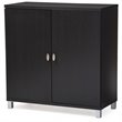 Baxton Studio Marcy Multipurpose Entryway Storage Cabinet in Brown
