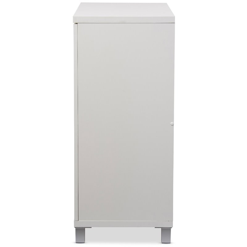 Baxton Studio Marcy Multipurpose Entryway Storage Cabinet in White